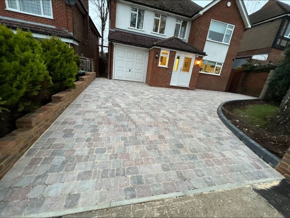 Block paved driveway