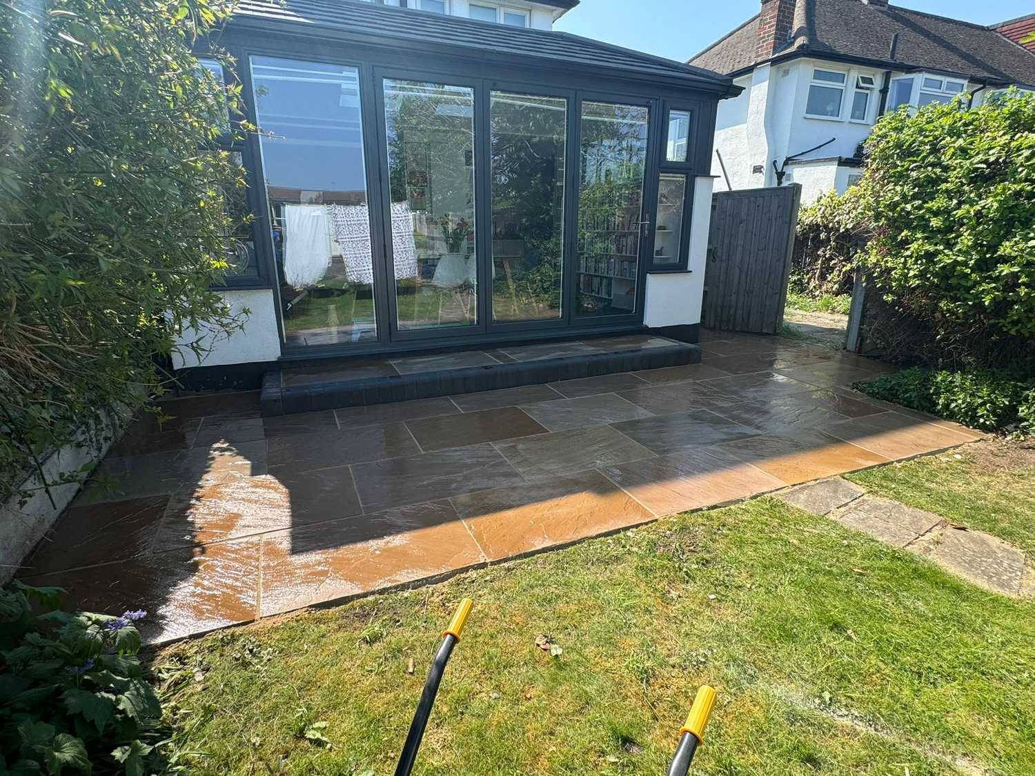 Porcelain patio