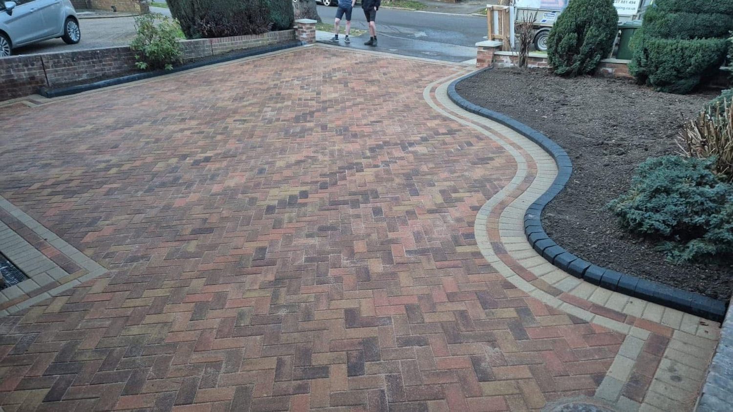 Block paved driveway