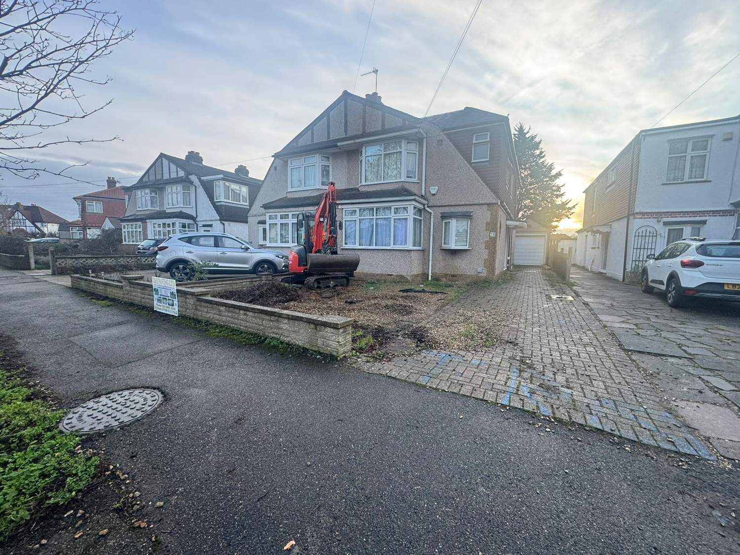 Driveway groundwork